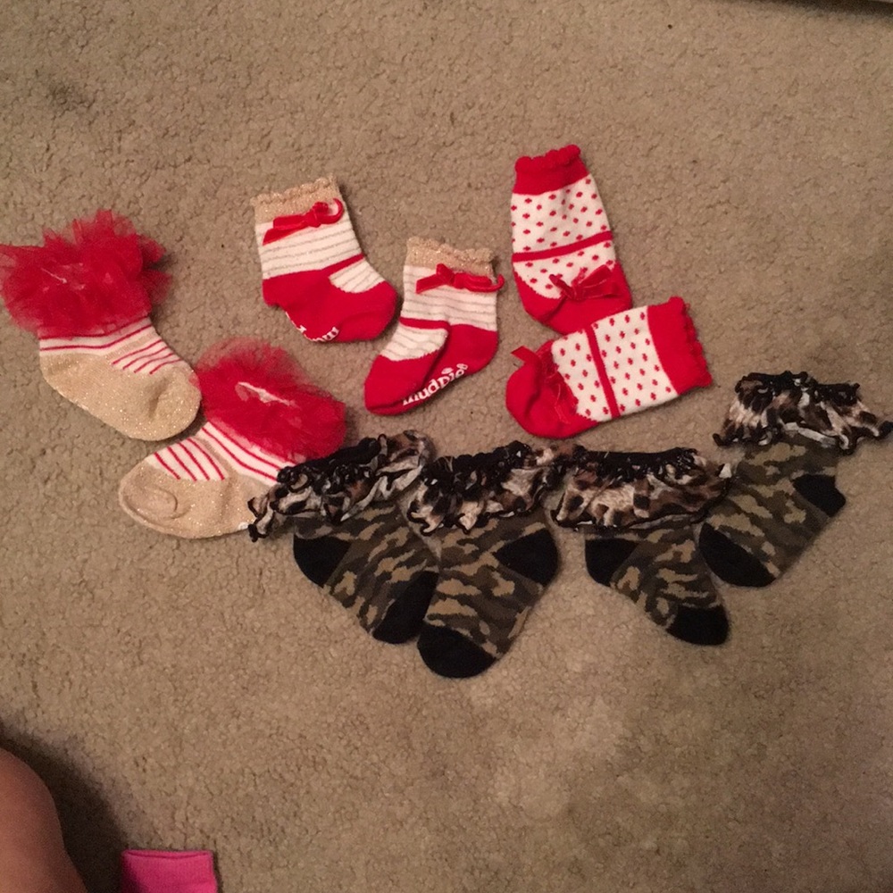 Christmas and camo socks
